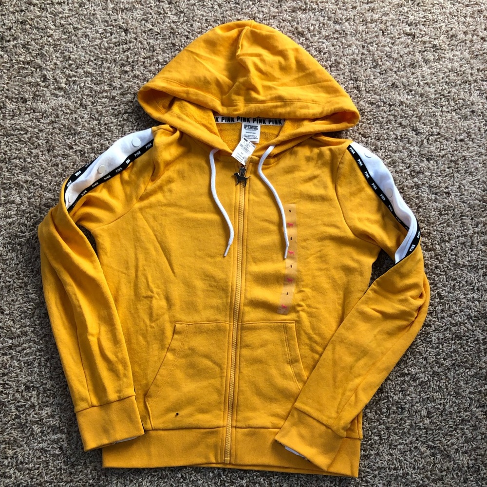 Victoria’s Secret pink studded full zip hoodie